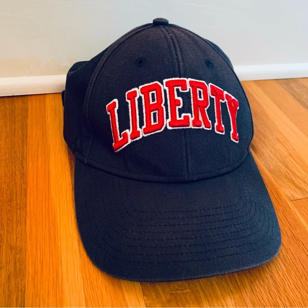 Baseball Cap Navy Red White Patriotic Liberty Also Liberty University College